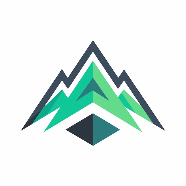 Concepto de diseño de logotipo de montaña