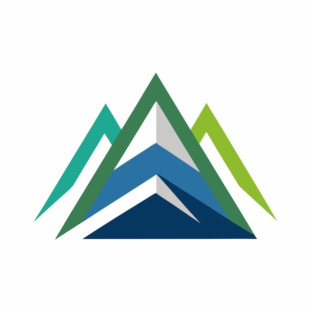 Concepto de diseño de logotipo de montaña