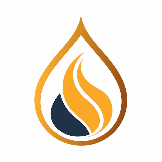 Concepto de diseño del logotipo Oil Drop