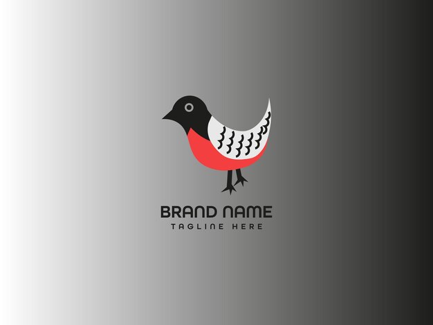 Concepto de diseño de logotipo de pájaro