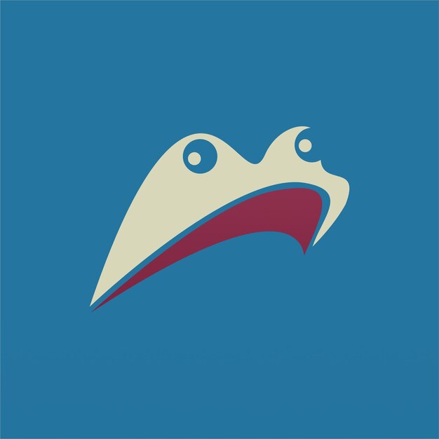 Concepto de diseño de logotipo de rana Plantilla de logotipo de silueta de rana simple