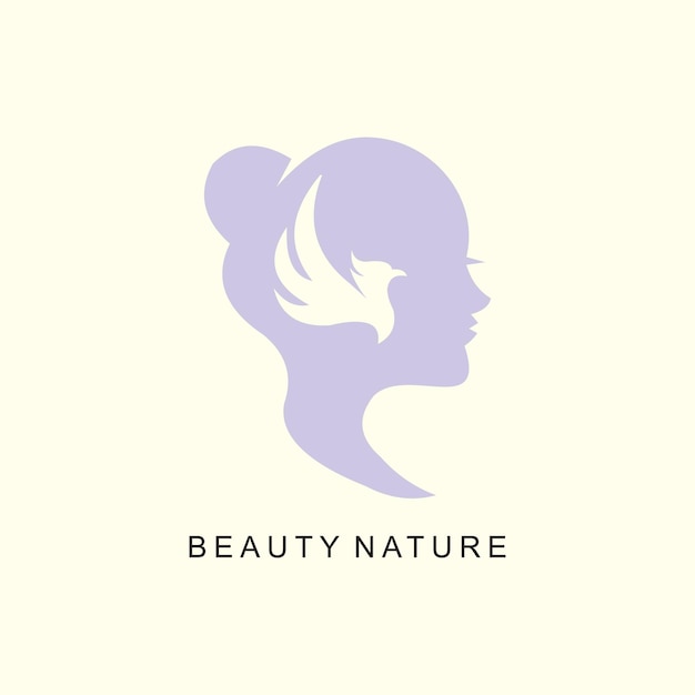 Concepto de diseño de logotipo de salud de la mujer para la vida de belleza