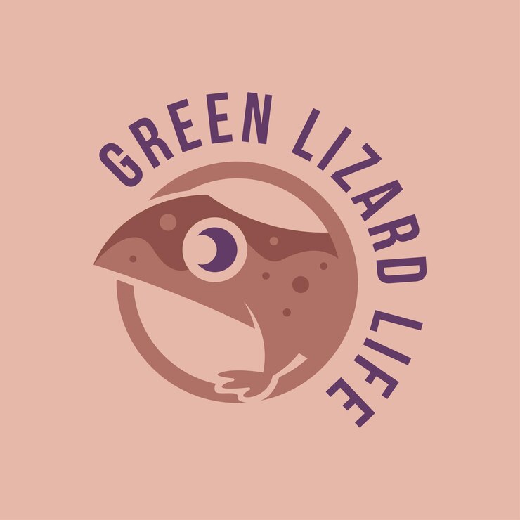 Vector concepto de diseño de logotipo de silueta de lagarto plantilla de diseño de logotipo de silueta de animal vectorial