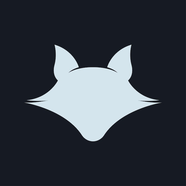 Concepto de diseño de logotipo de silueta de zorro Plantilla de diseño de logotipo de silueta de animal vectorial