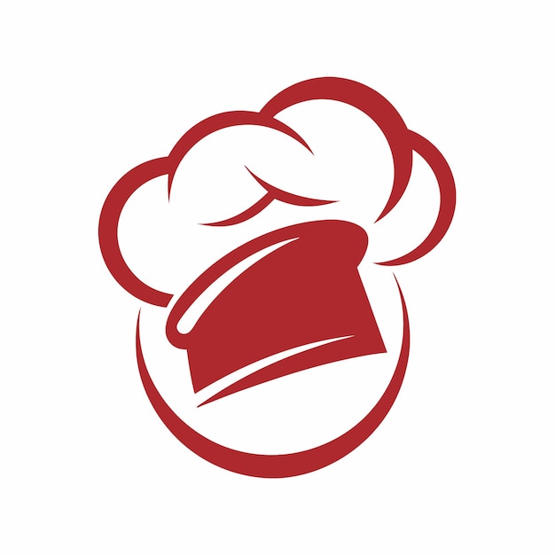 Concepto de diseño del logotipo del sombrero de chef