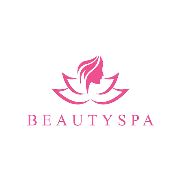 Concepto de diseño de logotipo de terapia de spa de belleza