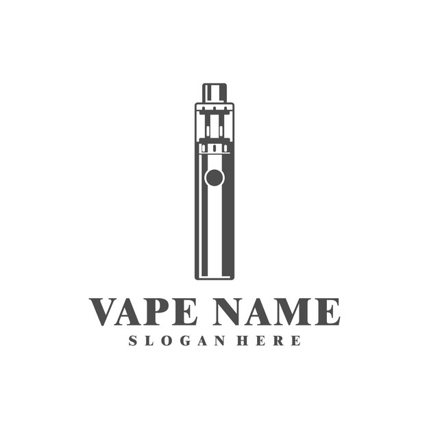 Concepto de diseño de logotipo de vapeo, diseño de ilustración de vapeo vectorial