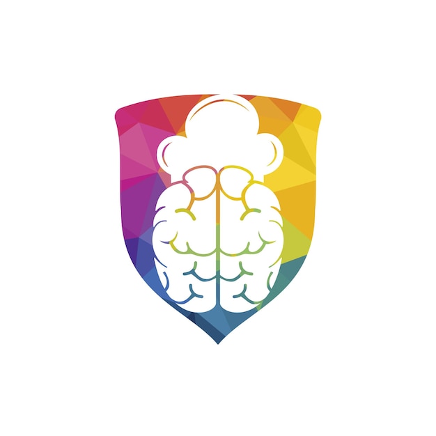 Concepto de diseño de logotipo de vector de chef inteligente
