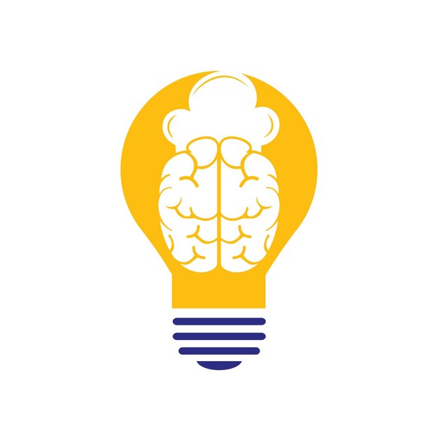Concepto de diseño de logotipo de vector de chef inteligente