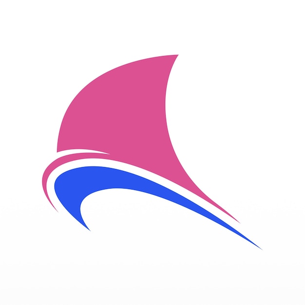 Concepto de diseño del logotipo del velero plantilla de logotipo de vela simple