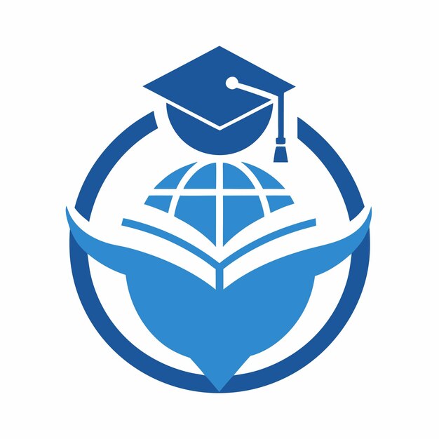 Concepto de diseño del logotipo de World Learning Education