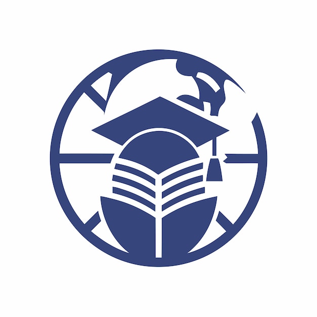 Concepto de diseño del logotipo de World Learning Education