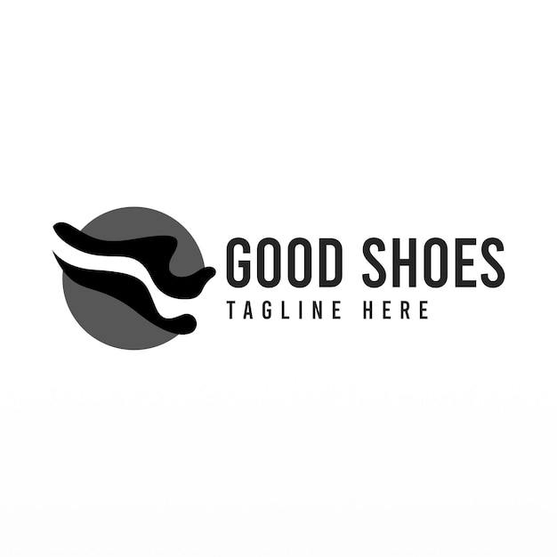 Concepto de diseño de logotipo de zapato Plantilla de logotipo de zapatos Plantilla de diseño de logotipo de moda de hombre