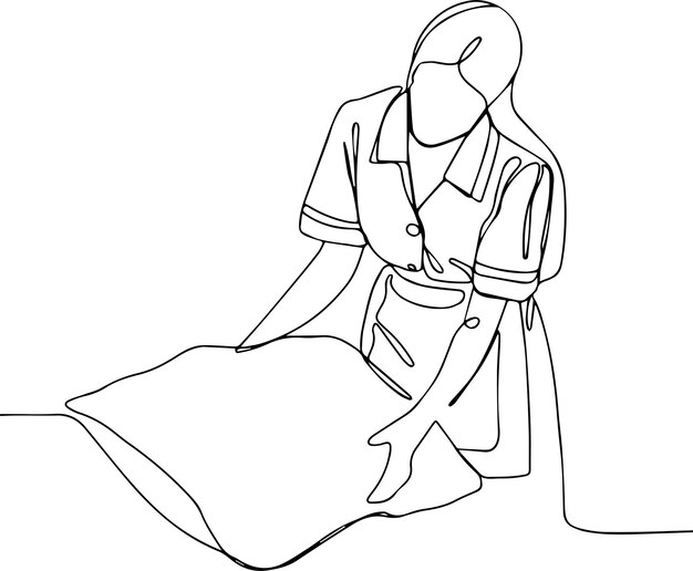 Concepto de diseño de página de destino del servicio de limpieza del hogar, ilustración de conserjes con herramientas de limpieza