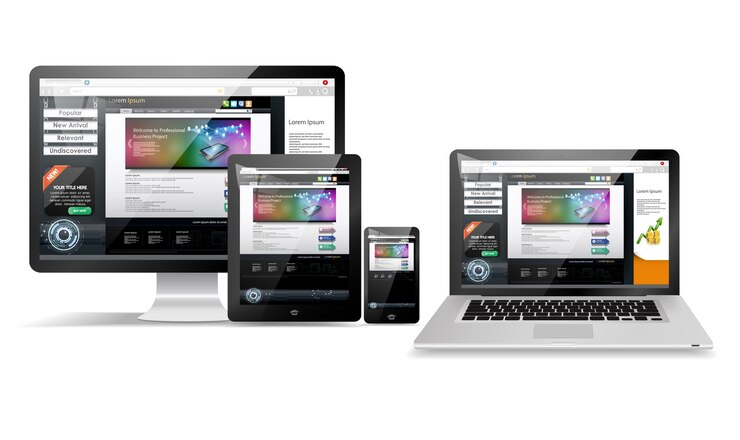 Vector concepto de diseño de página web en smartphone