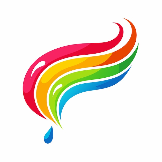 Concepto de diseño de pintura del logotipo