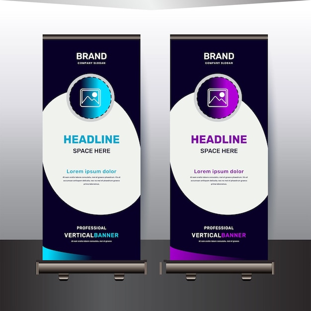 Concepto de diseño de plantillas de banners corporativos