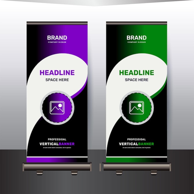 Concepto de diseño de plantillas de banners corporativos