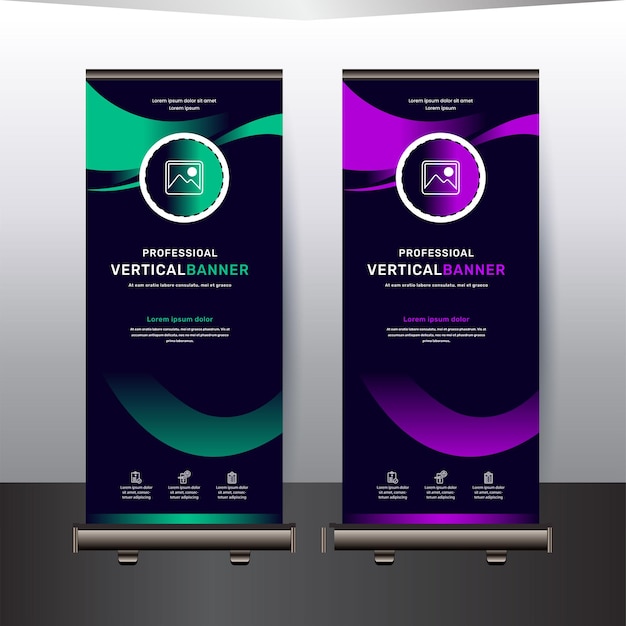 Concepto de diseño de plantillas de banners corporativos