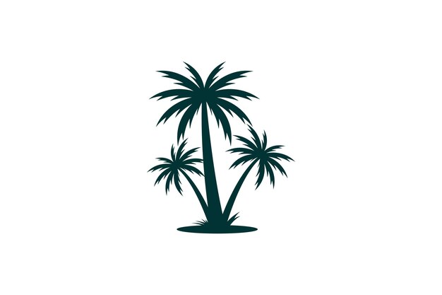 concepto de diseño premium de palma