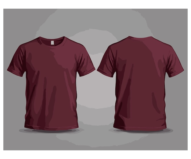 Concepto de diseño de ropa en blanco negro blanco marrón verde camiseta maqueta de camiseta vectorial