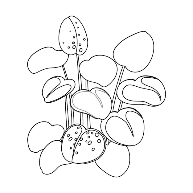 Concepto de diseño de silueta de árbol