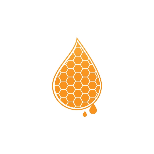 Concepto de diseño de símbolo de miel Idea de diseño de logotipo creativo con miel y cucharón en espacio negativo