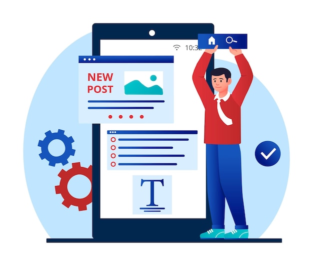 Concepto de diseño de sitio web