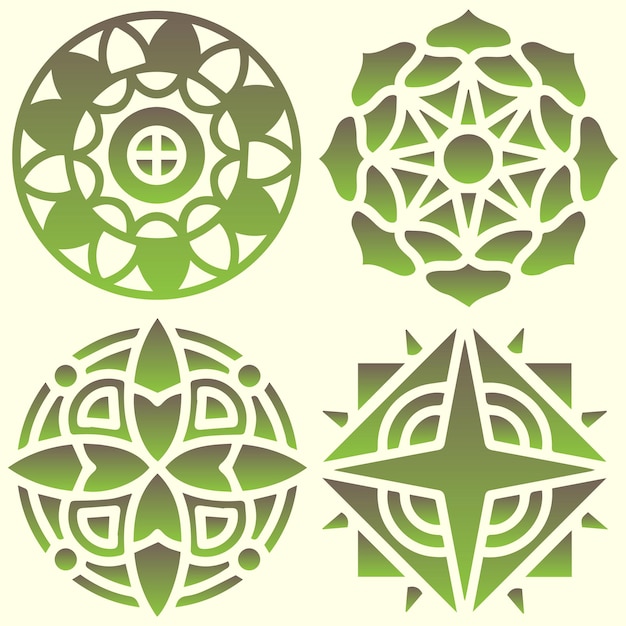 El concepto de diseño tradicional del vector de rangoli alpona kolam mandala