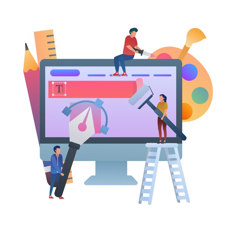 Vector concepto de diseño de ui web