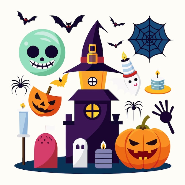 concepto de diseño vectorial de halloween