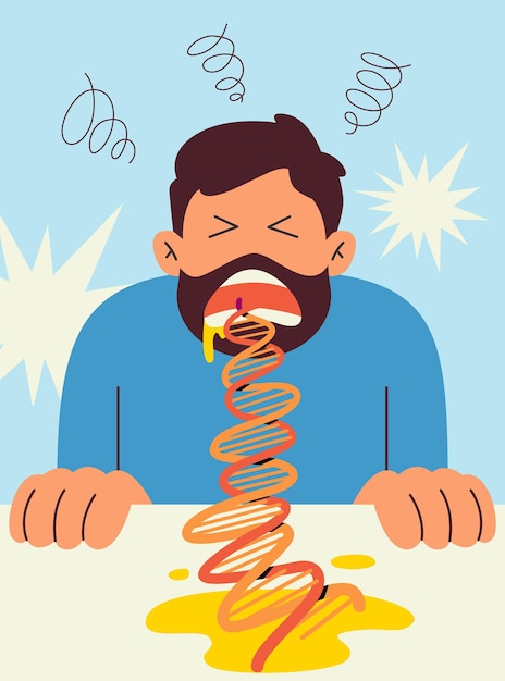 concepto de diseño vectorial de la herencia y la genealogía del ADN