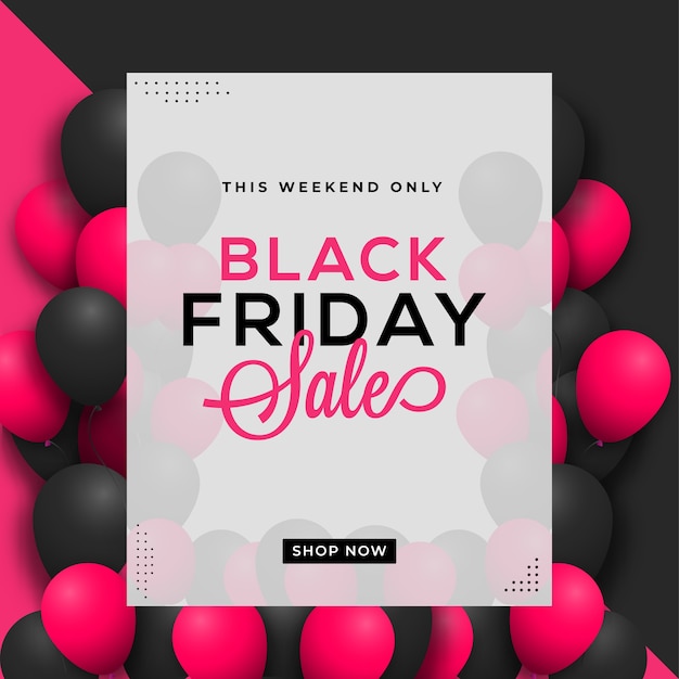 Concepto de diseño de ventas de black friday