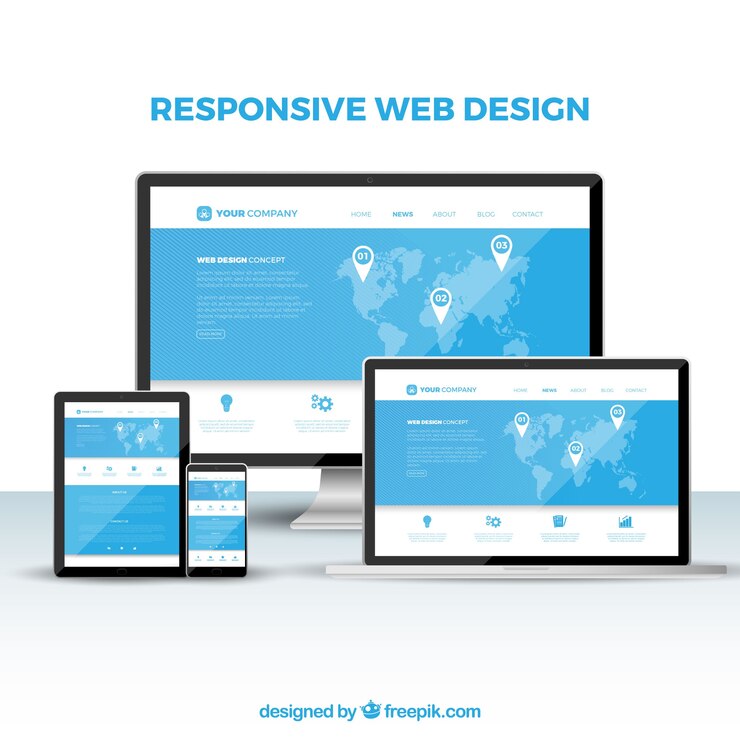 Vector concepto de diseño web con diseño plano