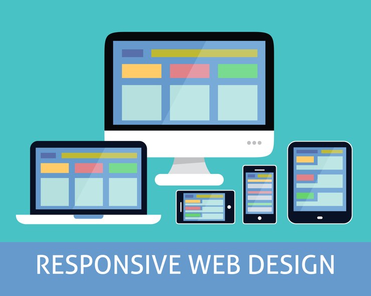 Vector concepto de diseño web receptivo