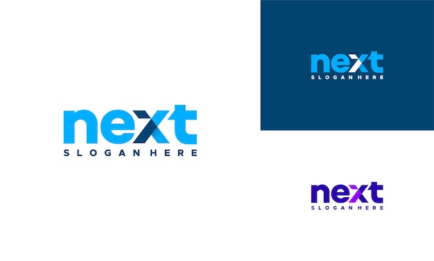 Concepto de diseños de logotipo siguiente moderno vector Concepto de diseños de logotipo de flecha