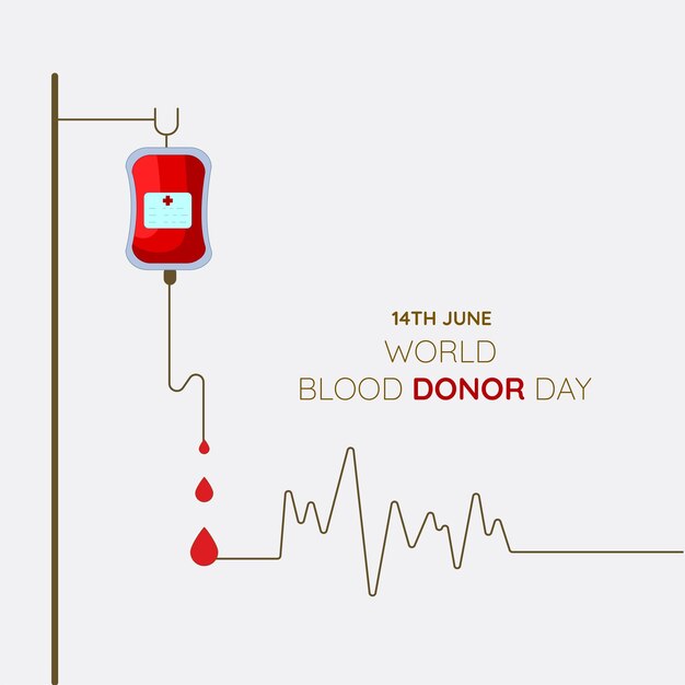 Vector el concepto de donar sangre para el mundo