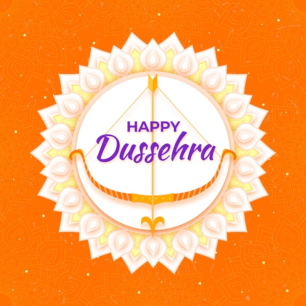 Concepto de Dussehra en estilo papel