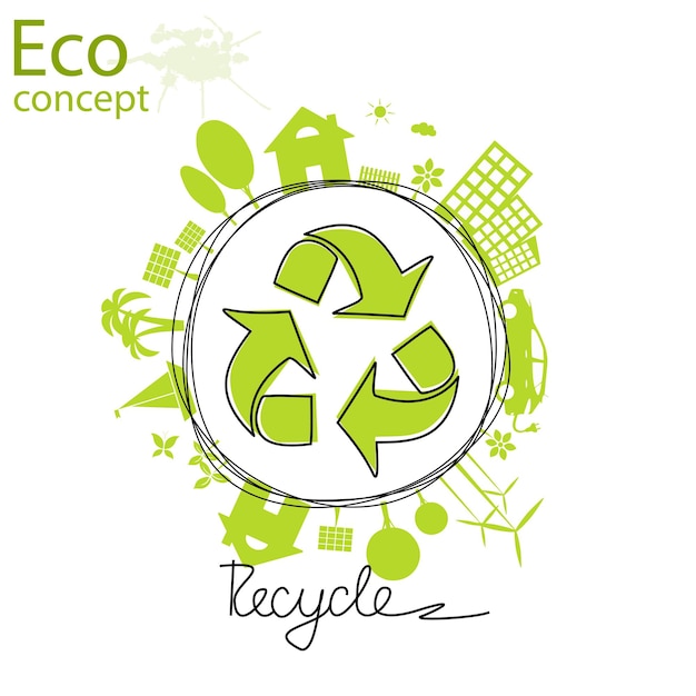 Concepto de ecología Mundo respetuoso con el medio ambiente