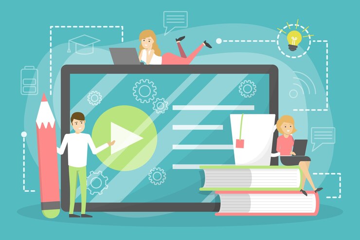 Vector concepto de educación. idea de aprendizaje y conocimiento.