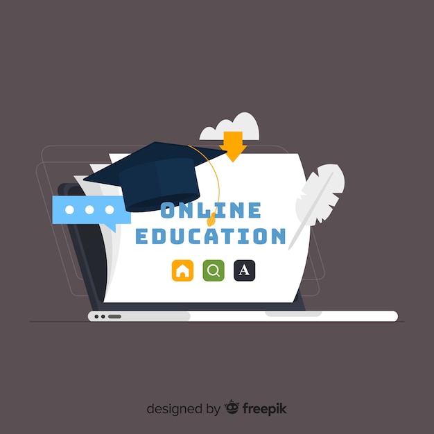 Concepto de educación en línea