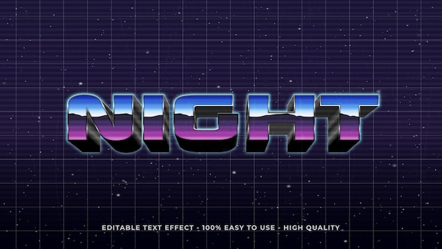 Concepto de efecto de texto retro