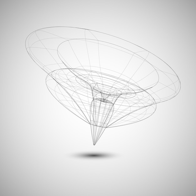 Concepto elegante técnico de tecnología abstracta
