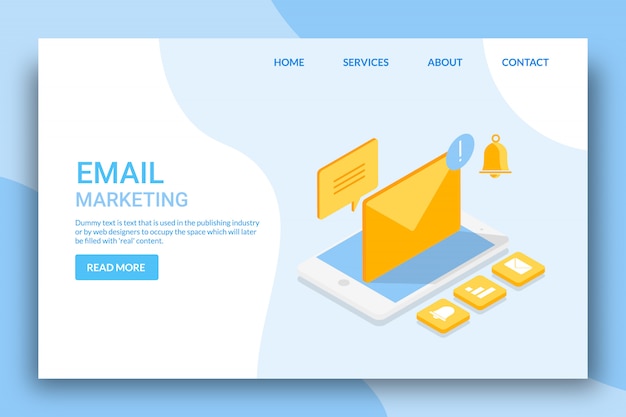 Concepto de email marketing