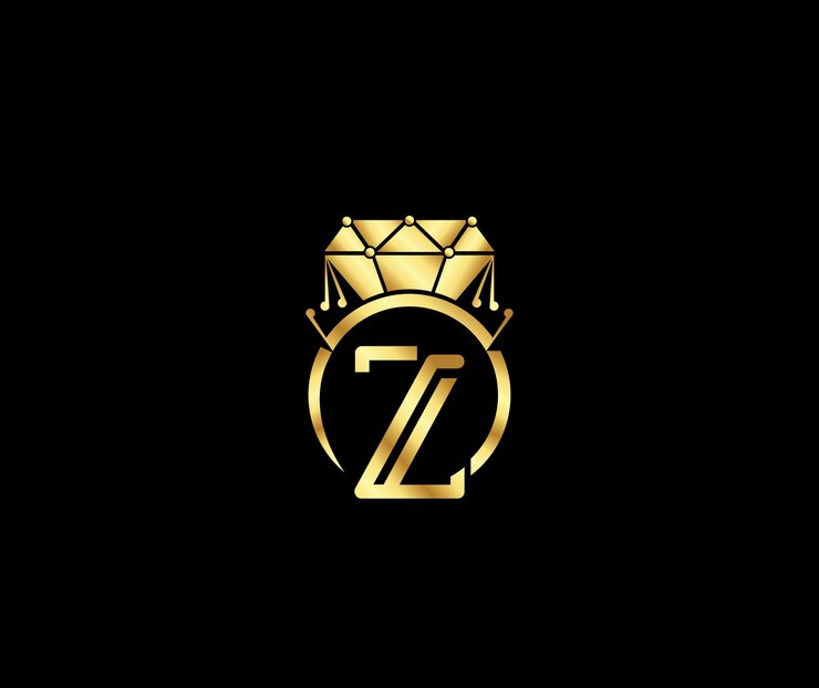 Concepto de empresa de diseño de logotipo moderno de lujo de diamante creativo con letra Z