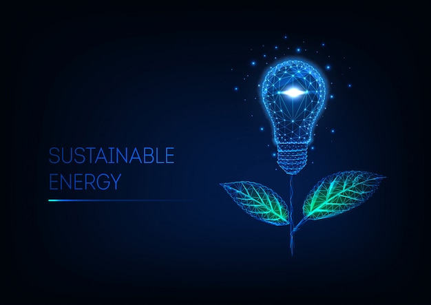 Concepto de energía sostenible