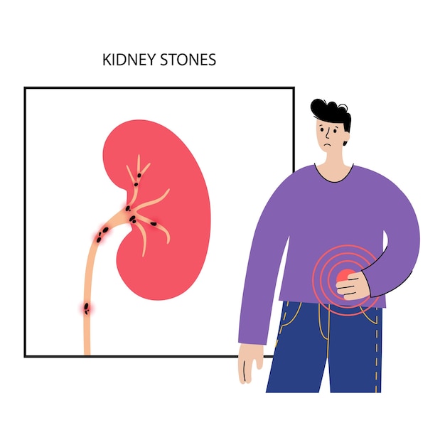 Vector concepto de enfermedad renal