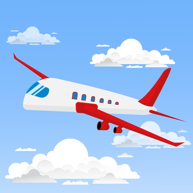 concepto de envío de entrega urgente de avión volador