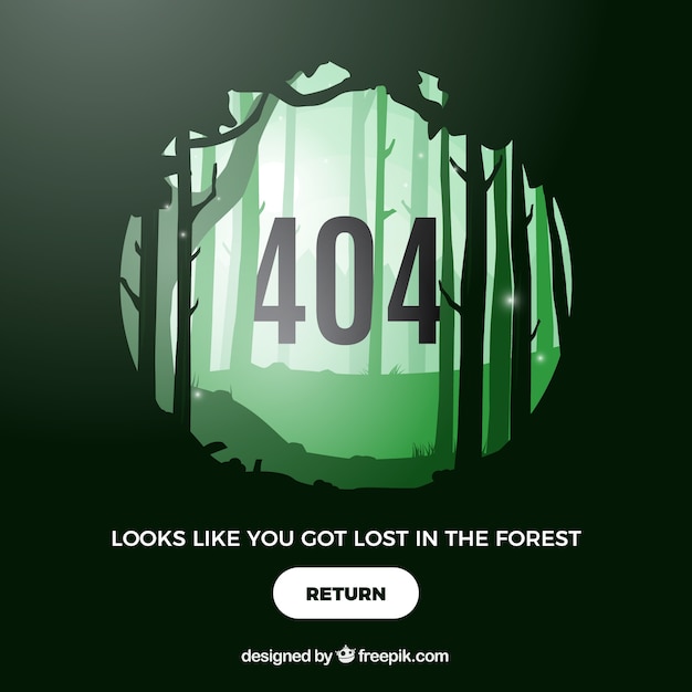 Concepto de error 404