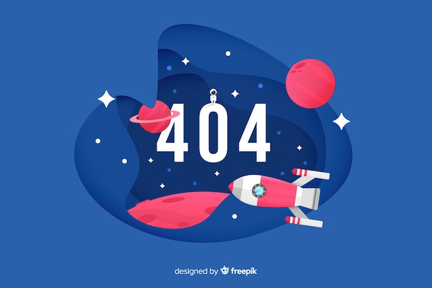 Concepto de error para landing page
